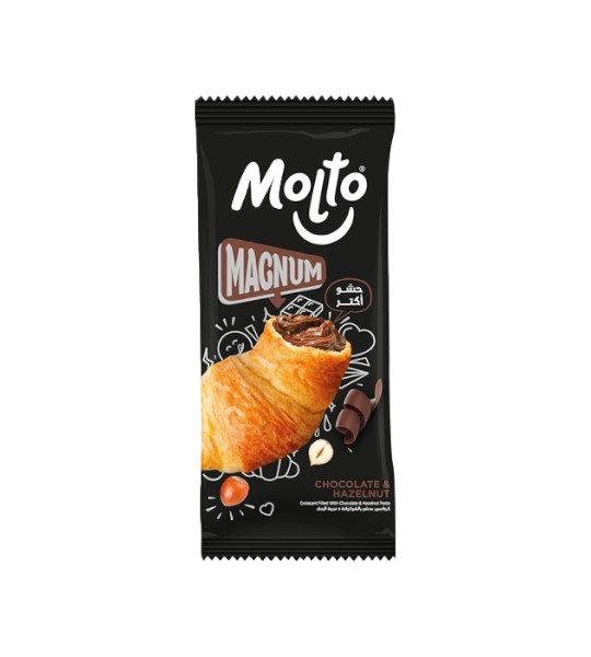 كرواسان مولتو ماجنم محشو بالشوكلاتة والبندق 80 جم