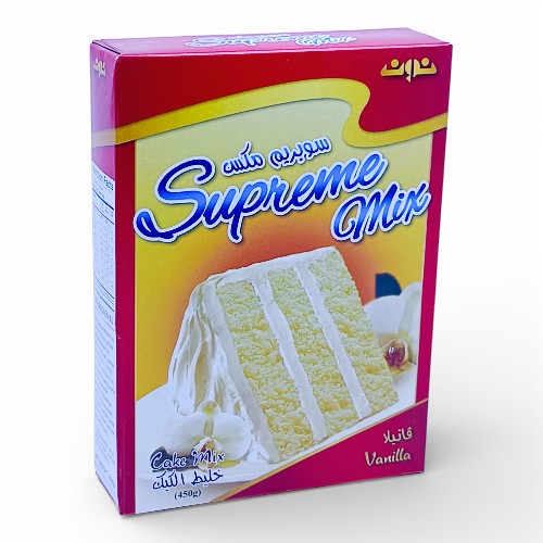 سوبرمكس خليط كيك بالفانيلا 450جم