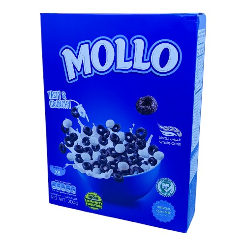 رقائق الذرة  مولو بالحبوب الكاملة  200 جم ازرق