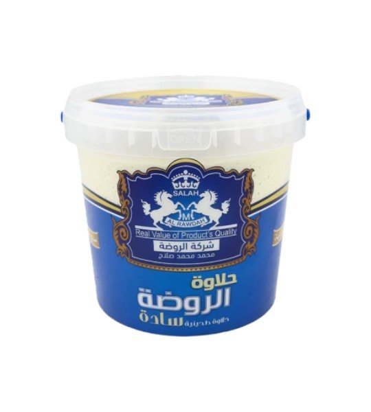 حلاوة طحينية الروضة سادة 1400 جم