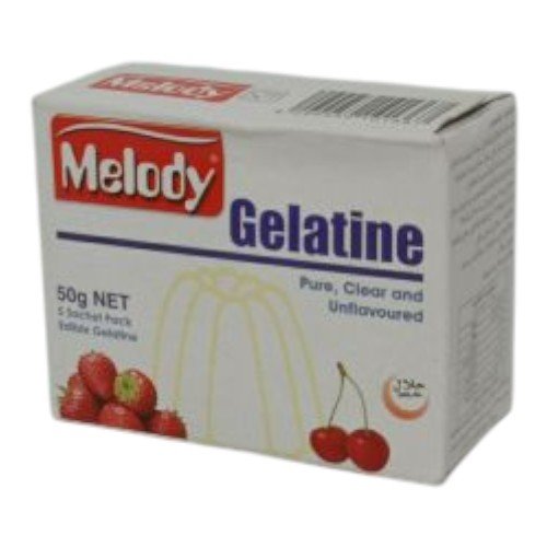 جيلاتين ملودي صافي بدون لون او نكهة  50 جم