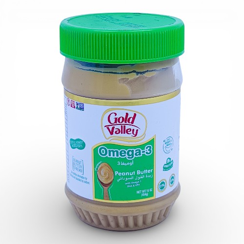 زبدة الفول السوداني جولد فالي اوميغا3 450 جم