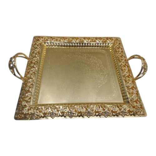 صحون تقديم الجهوري مربع صغير ذهبي G6275S