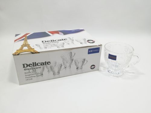 قلصات شاي ابو يد منقوش 6 حبات موديل 215