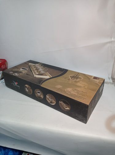 فناجين فاخر مع الصحن والسياسر مذهب موديل KB 1018N-2