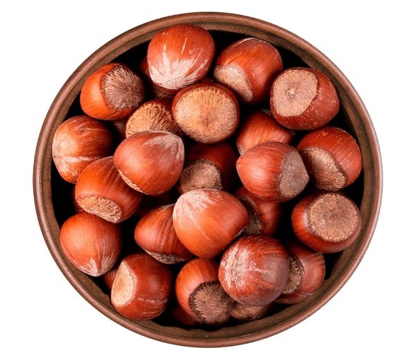 بندق احمر بالقشرة