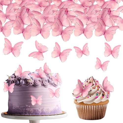 زينة كيك نجوم قلوب فراشات