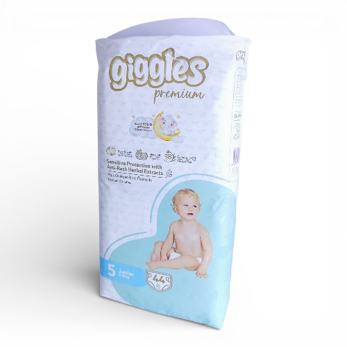 حفائض جيجلز رقم 5 بريميوم عبوة 44 حبة