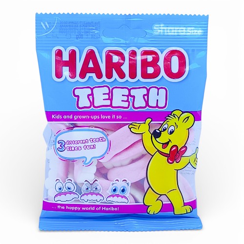 حلوى جيلي هاريبو اسنان رغوة سكرية بنكهة الفاكهة  80  جم