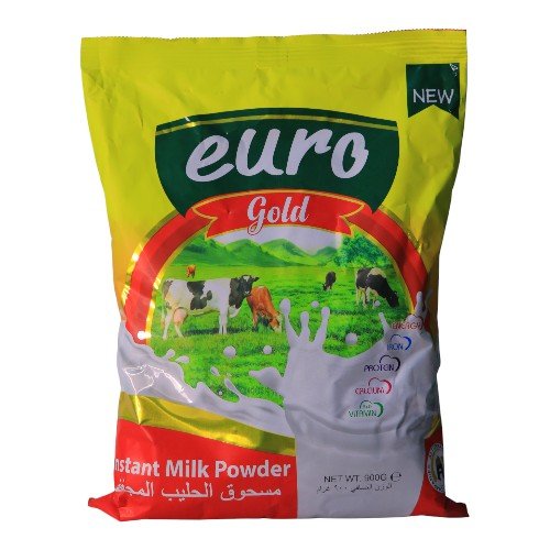حليب يورو بودر كامل الدسم 900 جم كيس