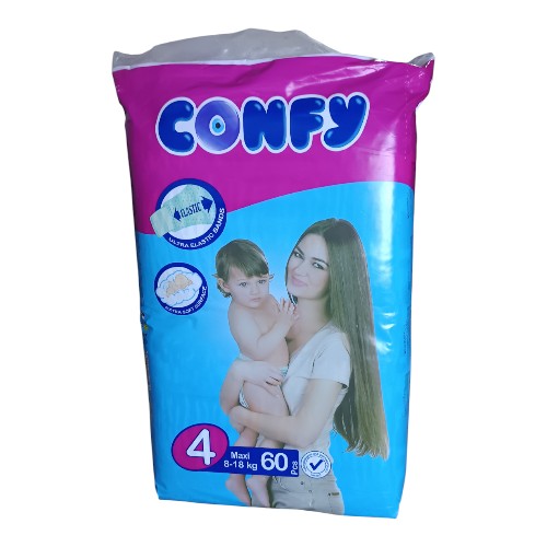 حفاظ اطفال كونفي بيبي كبير رقم ( 4 ) ( 8-18كجم) 60حبة
