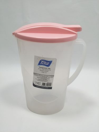 تــ2 اروني جاك ماء شفاف بغطاء أحمر سعة 1700مل