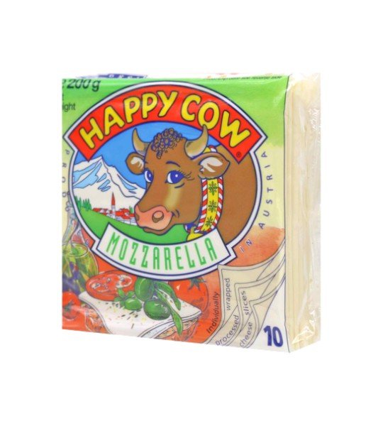 جبنة البقرة السعيدة سليس موزاريلا 200جم باكت