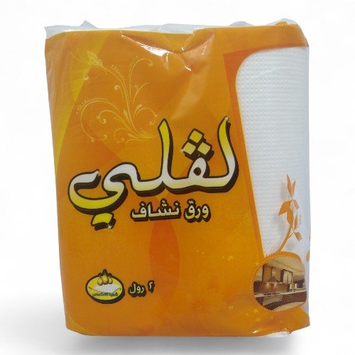 مناديل ورق لفلي نشاف كبير 2رول × 28سم
