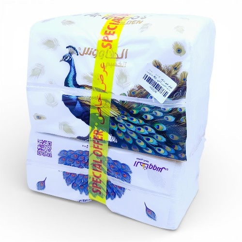 مناديل الطاووس الذهبي  800 منديل+مناديل الطاووس 500 منديل